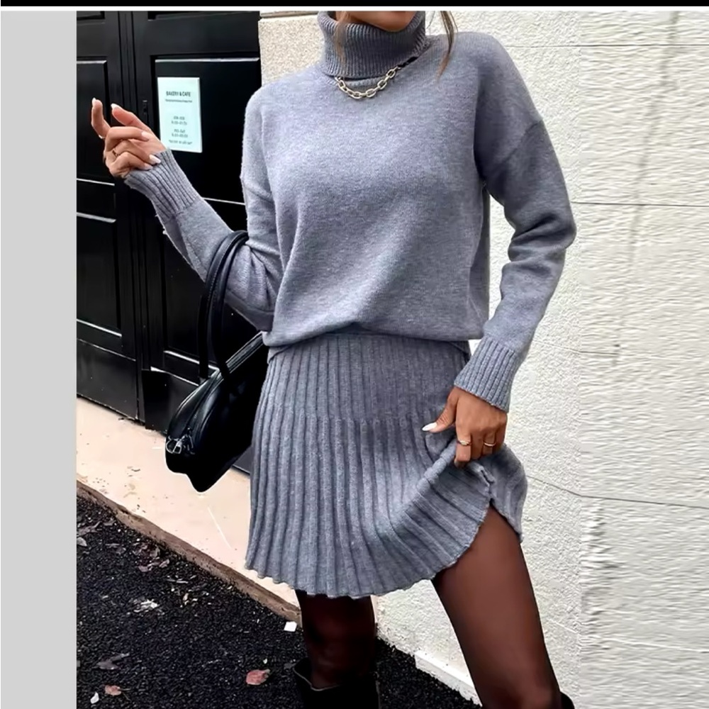 Introducing The Versatile Knit Pleated Skirt Set … - image 8